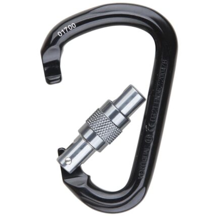 Carabiniera din aluminiu Vertiqual TOUR 0523, 24 kN, 86g, 114/73 mm