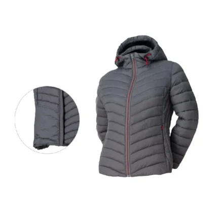 Jacheta matlasata de dama, cu gluga fixa Renania Hydra, 100% poliester