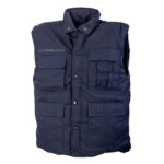 Vesta vatuita de iarna Renania Triton Blue, tercot, 80% poliester, 20% bumbac
