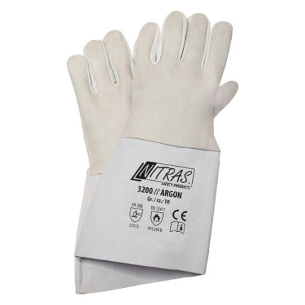 Manusi sudura de protectie, Nitras Argon, piele capra, 35 cm