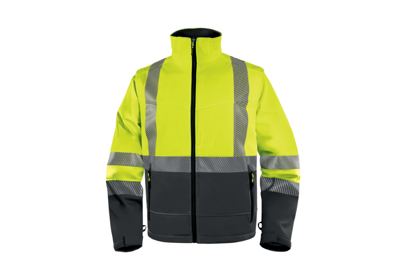 Jacheta reflectorizanta softshell cu maneci detasabile, Fast - Delta Plus Jacheta reflectorizanta softshell cu maneci detasabile, Fast - Delta Plus