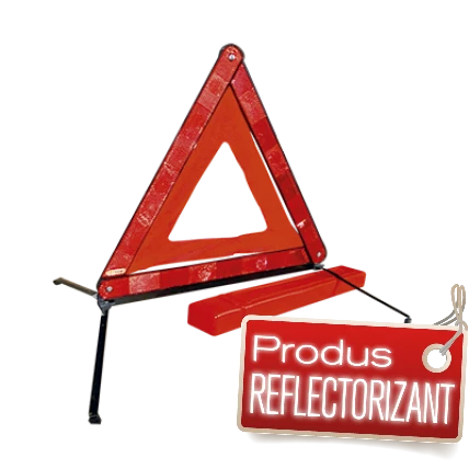 Triunghi reflectorizant auto, presemnalizare avarie - Vesta