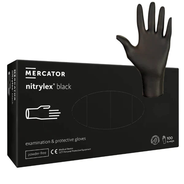 Manusi horeca negre de unica folosinta, din nitril, Nitrylex Black