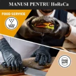 Manusi horeca negre de unica folosinta, din nitril, Nitrylex Black