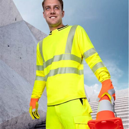 Tricou reflectorizant galben cu maneca lunga, Ardon Signal