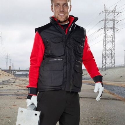 Vesta de iarna neagra vatuită Ardon DANNY, poliester 65/35