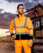 Fleece de lucru portocaliu reflectorizant, Ardon SIGNAL