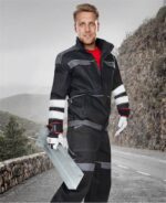Jacheta de lucru neagra reflectorizantă, COOL TREND