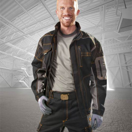 Jacheta de lucru neagra barbati, 60% bumbac, Ardon VISION