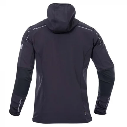 Jacheta impermeabilă gri-închis cu glugă, Ardon Breeffidry