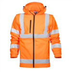 Jacheta softshell de barbati reflectorizanta, portocaliu, Ardon S428