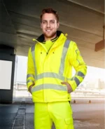 Jacheta softshell barbati reflectorizanta, galben, Ardon SIGNAL
