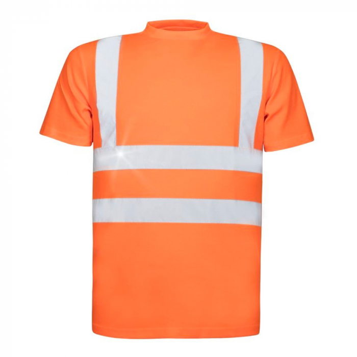 Tricou reflectorizant barbati portocaliu cu maneca scurta - REF 102 Tricou reflectorizant barbati portocaliu cu maneca scurta - REF 102