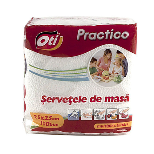 Servețele de masa 100 buc/pachet, 25x25 cm Servețele de masa 100 buc/pachet, 25x25 cm