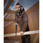 Jacheta maro impermeabilă cu glugă, softshell, Ardon R8ED