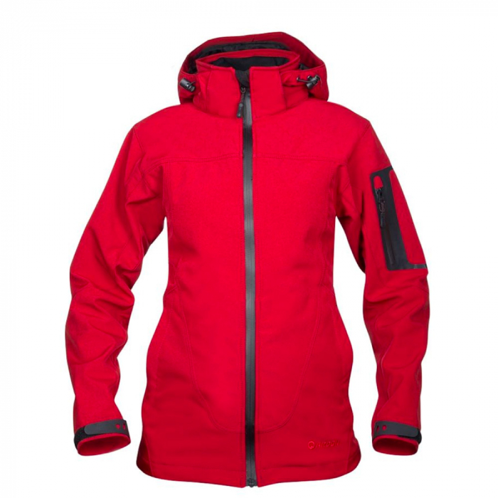 Jachetă softshell roșie pentru femei, Ardon ANIMA