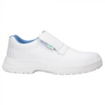Pantofi de protectie albi cu bombeu metalic, S2 SRC, Ardon VALI