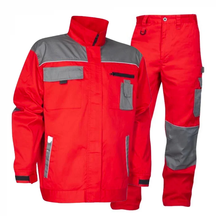 Set costum roșu cu pantaloni de lucru in talie, Ardon 2STRONG Set costum roșu cu pantaloni de lucru in talie, Ardon 2STRONG