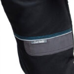 Set costum negru cu pantaloni de lucru in talie, COOL TREND