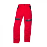 Set costum rosu cu pantaloni de lucru in talie, COOL TREND