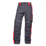 Set costum gri-rosu cu pantaloni de lucru in talie, Ardon NEON