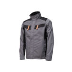 Costum salopeta gri barbati cu pieptar Renania VULCANO, tercot 65/35, 235g/mp