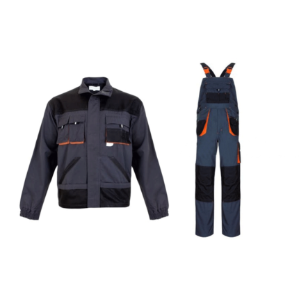 Costum salopeta cu pieptar tercot 65/35, Renania RICHARD, 280g/mp