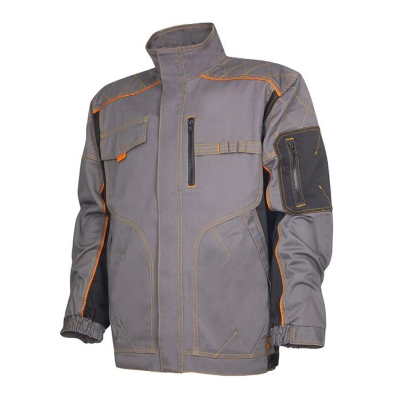 Set costum gri cu pantaloni de lucru cu pieptar, Ardon VISION