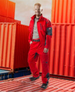 Costum roșu de lucru cu pantaloni in talie, Ardon VISION