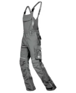 Set costum de lucru gri hidrofobizat cu pantaloni cu pieptar, Ardon URBAN+
