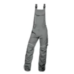 Set costum de lucru gri hidrofobizat cu pantaloni cu pieptar, Ardon URBAN+