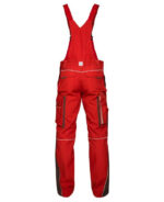 Set costum de lucru roșu hidrofobizat cu pantaloni cu pieptar, Ardon URBAN+