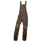 Set costum de lucru maro hidrofobizat cu pantaloni cu pieptar, Ardon URBAN+