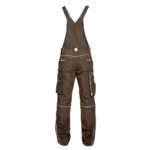 Set costum de lucru maro hidrofobizat cu pantaloni cu pieptar, Ardon URBAN+