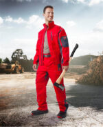Costum roșu de lucru cu pantaloni in talie, Ardon VISION