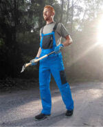 Set costum de lucru albastru-negru cu pantaloni cu pieptar, Ardon 4TECH