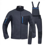 Costum salopetă gri-închis cu jachetă și pantaloni cu pieptar, Ardon 4XSTRETCH