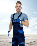 Costum bleumarin cu pantaloni cu pieptar de lucru, Ardon COOL TREND