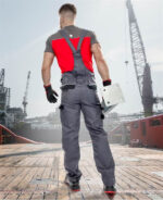 Costum gri cu pantaloni cu pieptar de lucru, Ardon COOL TREND