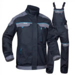 Costum negru cu pantaloni cu pieptar de lucru, Ardon COOL TREND