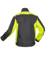 Set costum de lucru negru-galben cu pantaloni cu pieptar, Ardon NEON
