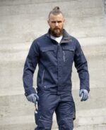 Costum de lucru bleumarin cu pantaloni cu pieptar, Ardon SUMMER