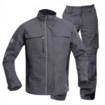 Costum gri închis cu pantaloni de lucru, hidrofobizat, URBAN+