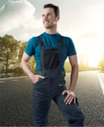 Pantaloni de lucru gri 65% poliester, cu pieptar, Ardon 4TECH