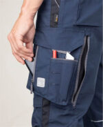 Pantaloni cu pieptar hidrofobizati bleumarin, de lucru Ardon URBAN+
