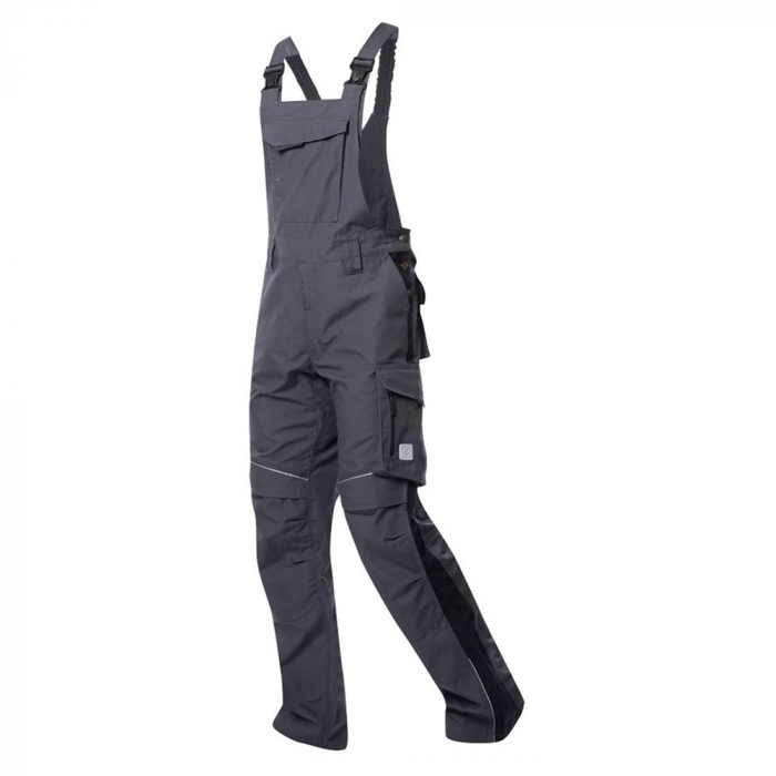 Pantaloni de lucru gri-închis cu pieptar, Ardon URBAN