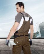 Pantaloni de lucru asfalt-negru cu pieptar, Ardon VISION