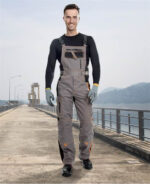 Pantaloni de lucru gri cu pieptar, Ardon VISION