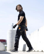 Pantaloni de lucru 98% bumbac neon-negru, Ardon CREATRON