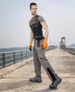 Pantaloni de lucru culoarea gri-negru standard, Ardon VISION